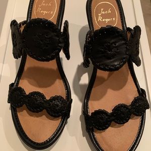 Jack Rogers Shelby Black Stacked Sandal